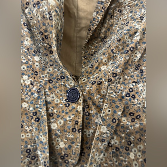 Frankie B. Floral Brown Blazer - Picture 3 of 4